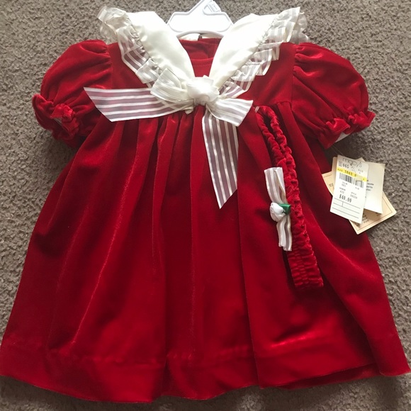 macy's red and white dress